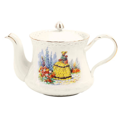 Golden Wheat – Service à café & thé en porcelaine ajourée, style élégant