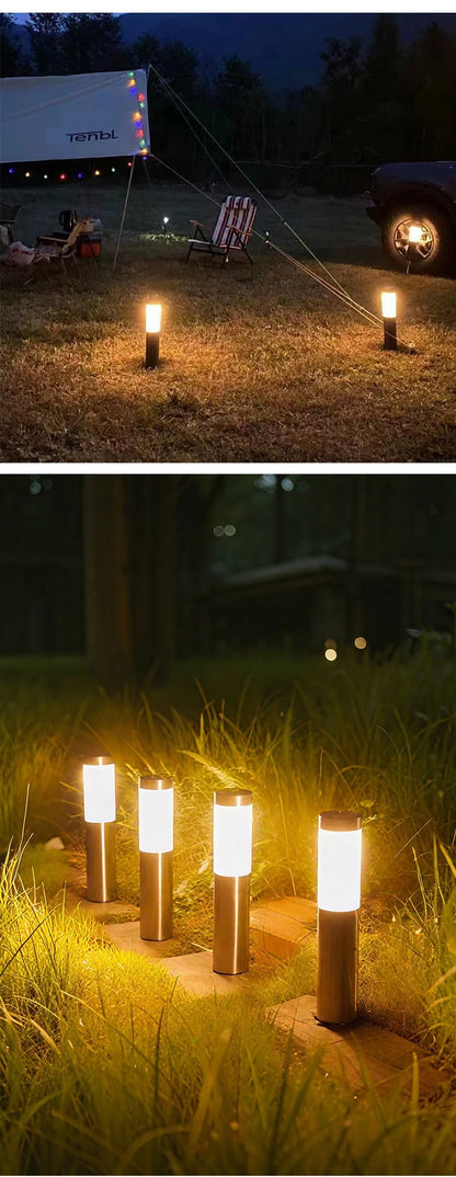 Lampe solaire d’allée extérieure – Éclairage LED automatique pour jardin