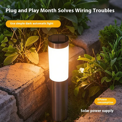 Lampe solaire LED d’allée extérieure étanche IP65 pour jardin