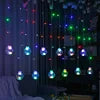 Guirlande rideau solaire LED à boules – Ambiance lumineuse extérieure