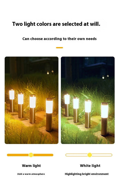 Lampe solaire d’allée extérieure – Éclairage LED automatique pour jardin