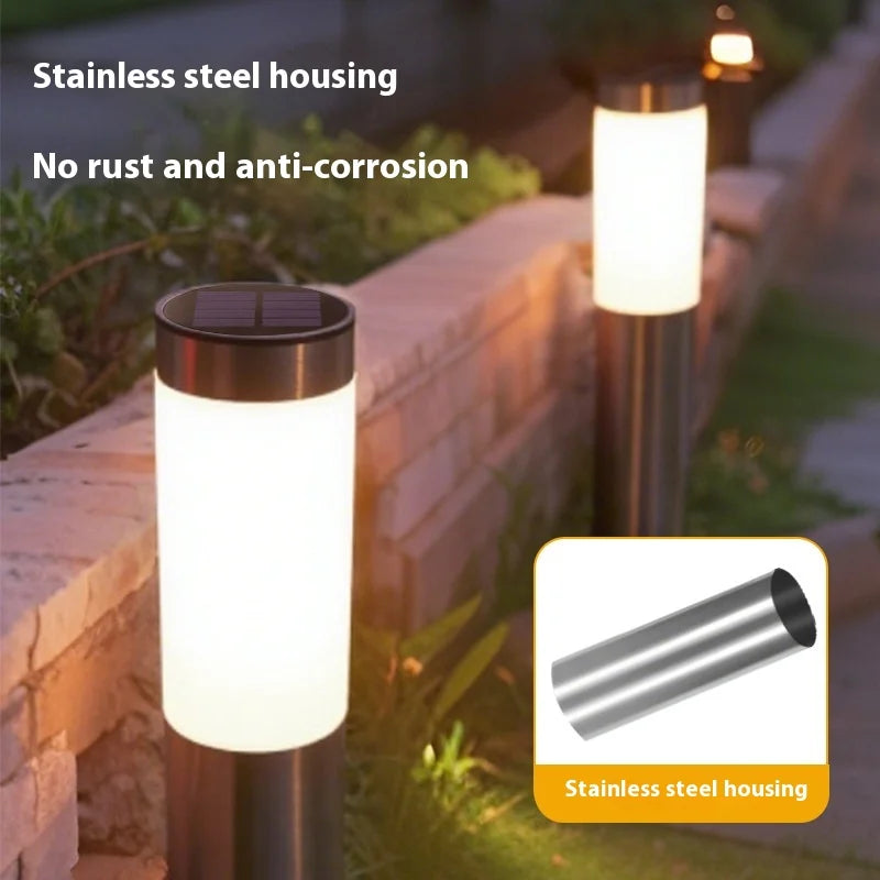 Lampe solaire LED d’allée extérieure étanche IP65 pour jardin