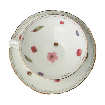 Set Tasse & Soucoupe Anglais Vintage – Élégance Intemporelle en Bone China