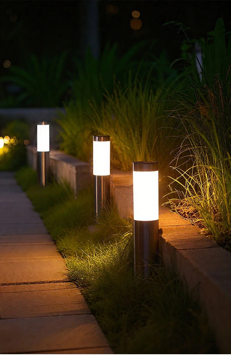 Lampe solaire d’allée extérieure – Éclairage LED automatique pour jardin