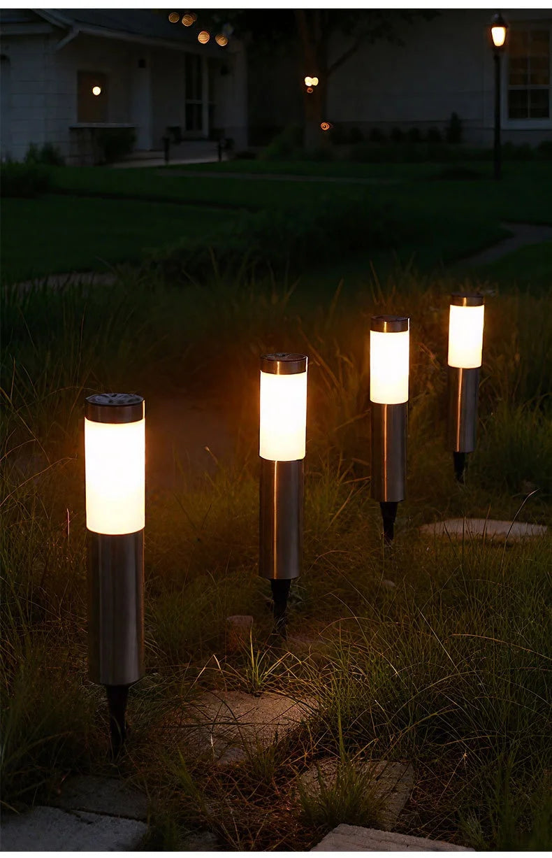 Lampe solaire d’allée extérieure – Éclairage LED automatique pour jardin