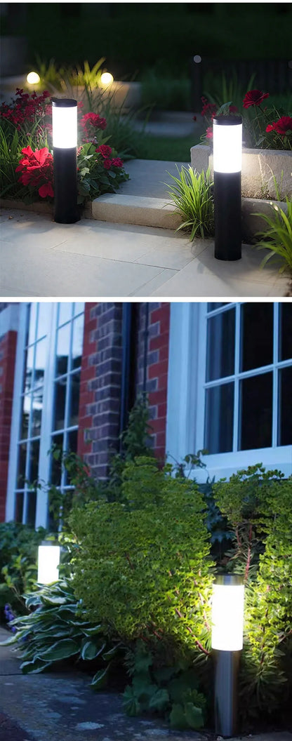 Lampe solaire d’allée extérieure – Éclairage LED automatique pour jardin