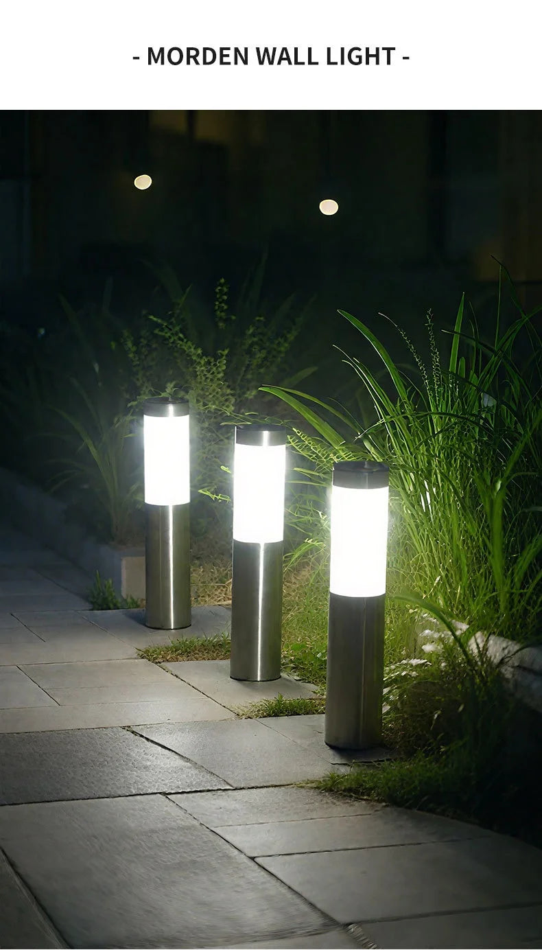 Lampe solaire d’allée extérieure – Éclairage LED automatique pour jardin