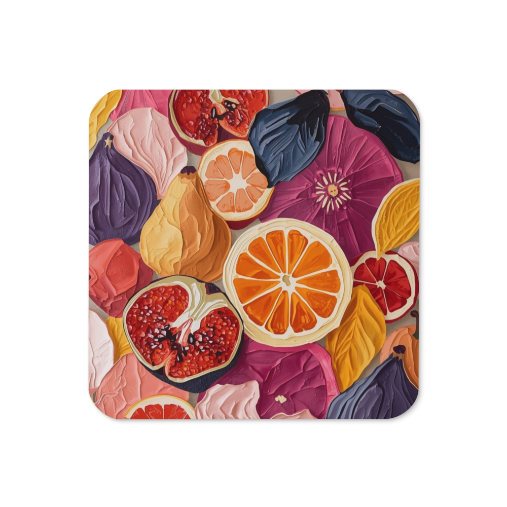 Dessous de verre avec dos en liège – Résistant à la chaleur et antidérapant – Pour café et thé