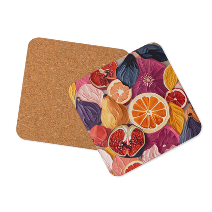 Dessous de verre avec dos en liège