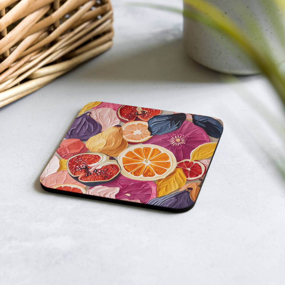 Dessous de verre avec dos en liège – Résistant à la chaleur et antidérapant – Pour café et thé